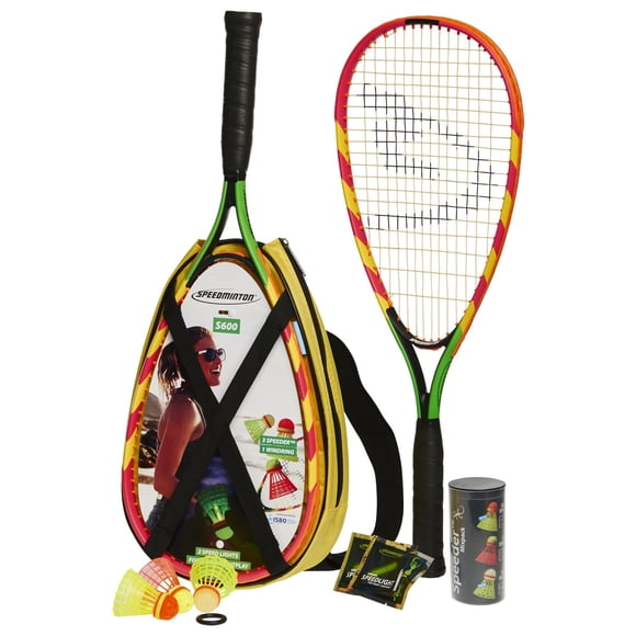 Ensemble Speedminton S600, jeu de raquettes Speedminton polyvalent pour 2 joueurs