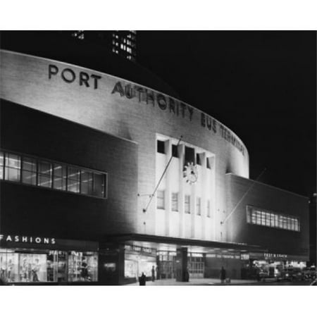 USA New York State New York City Port Authority Bus Terminal on 8th Avenue Poster Print - 18 x 24 in.