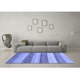 thumbnail image 3 of Ahgly Company Indoor Rectangle Abstract Blue Modern Area Rugs, 2' x 4', 3 of 4