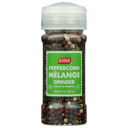 Pack of 8, Badia Peppercorn Mélange Grinder, 2 oz