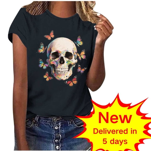 Fashion Saving LiMoi Womens Clothing Under 10 Dollars Short Sleeve Tops for Women Vneck Womens Tops Dressy Printed Shirts Tops Items Ordered by Me