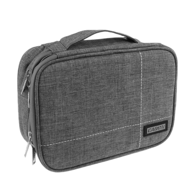 Bolsa De Organizador De Viaje Soledad A Prueba De Arañazos Gris Caja del almacenaje del cable del USB