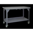 thumbnail image 2 of Durham DWBM-3660-BE-95 61 x 37 x 36 in. Mobile Workbench with 2 Shelves, 2 of 2