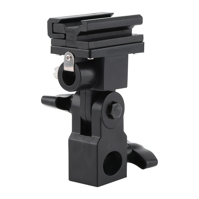Flash Bracket,Black Hot Shoe Flash Flash Umbrella Holder Light Stand Bracket Exceptional Value