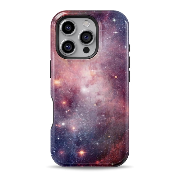 DesignSkinz Scratch-Resistant Hard Slim Case Compatible with iPhone 16 (Compatible with MagSafe) - Vibrant Space