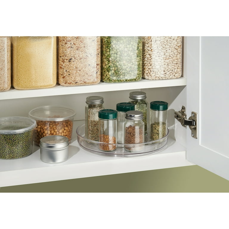 iDesign Linus Lazy Susan Turntable Spice Organizer Rack for
