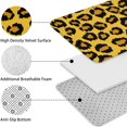 thumbnail image 5 of Yellow and Black Of Leopard Print Bathroom Rugs Sets 3 Piece,Toilet Cover Set,Absorbent Non Slip Bathroom Mats Sets with U-Shaped Contour Rug Toilet Rug Set, 5 of 5