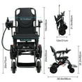 thumbnail image 4 of WETS Ultralight Foldable Electric Wheelchair for Adults, 18kg with Large Footrest | 110kg Capacity | 20+ Km Range | 2x180W Motors, 4 of 9