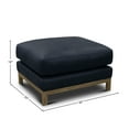 thumbnail image 4 of GTR Leather Monterrey 30" Wide Upholstered Ottoman, Napa Admiral, 4 of 5