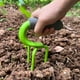 thumbnail image 4 of Horquilla de acero con dientes de púa para cultivador manual de jardín | Aireador de desagüe de suciedad de alta resistencia con empuñadura de esponja ergonómica | Diseño triangular duradero,, 4 of 8