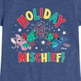thumbnail image 3 of Lilo & Stitch - Holiday Mischief - Girls Fitted Short Sleeve Tee, 3 of 5