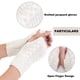 thumbnail image 3 of Calentadores de muñeca acanalados para mujer, guantes sin dedos de punto con cable elástico, 3 of 5