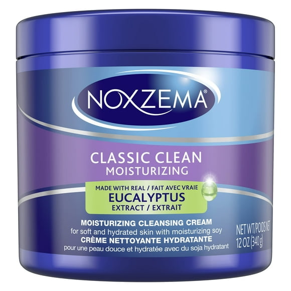 Noxzema Nettoyant Visage, Crème Nettoyante Hydratante, 12 Onces (Lot de 6)