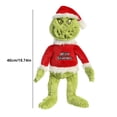 thumbnail image 2 of Navidad Grinch muñeco de peluche realista animado Grinch decoración del hogar lindo divertido, 2 of 8