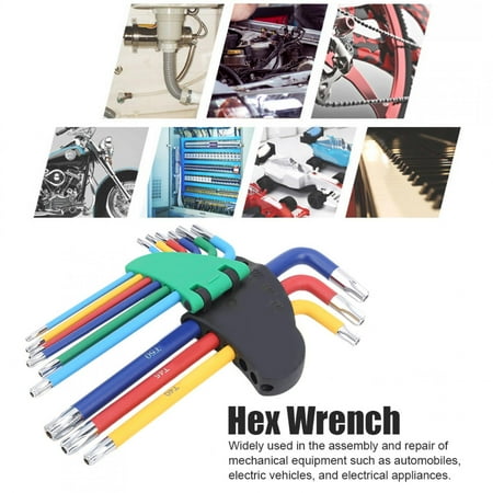 

ESTINK Wear‑Resistant Hex Wrench Set F Type Waterproof Rust‑Proof Hex Key Spanner Repair Tool