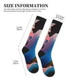 thumbnail image 5 of Bixox Vibrant Fluid Motion Art Print Compression Socks,Compression Socks Women & Men Circulation for Medical,Running,Athletic, 5 of 7