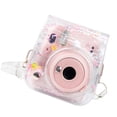 thumbnail image 1 of Cateissary PortableTransparent PVC Camera Case Cover Shell con correa para el hombro Fotografía Bolsa protectora Reemplazo para Mini 11 Accesorios de cámara y óptica rosado, 1 of 6