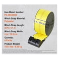 thumbnail image 1 of 4/10 Pack Winch StrapsTruck Straps With Flat Hook Flatbed Tie Downs Cargo Control For Trailers Farms Rescues Tree Saver, 1 of 7