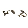 thumbnail image 4 of 10pcs sin clip de tornillo de perforación en el pendiente del perno prisionero en blanco Base Pad DIY Bronce Sunnimix Resultados de la joyería del pendiente del clip, 4 of 8