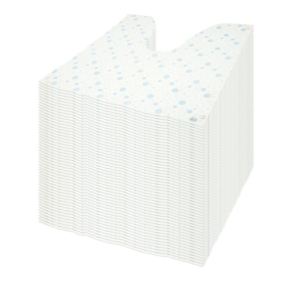 50Pcs Non Woven Fabric Toilet Commode Mat Waterproof Versatile U Shaped Toilet Mat for Home Public Bathroom