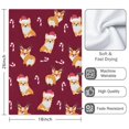 thumbnail image 3 of 2 Pcs Funny Kitchen Towels,Christmas Corgi Microfiber Dish Towels,Kitchen Tea Towels,Kitchen Towel Set (18" X 26"), 3 of 3