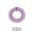 thumbnail image 4 of Full Circular Tooth Interlocking Stretch Comb Flexible Crystal Full Circular Rhinestone Circle Combs Hairband Holder Head Band Banquet Hairstyling Purple, 4 of 5
