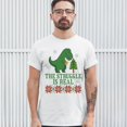 thumbnail image 3 of Tee Hunt The Struggle is Real T-Shirt Funny T-Rex Ugly Sweater Christmas Men's Tee, White, Large, 3 of 5