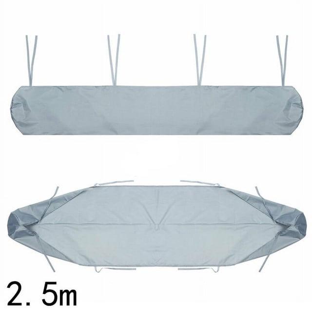 Outdoor Patio Awning Storage Bag Rain Weather Dust Cover Waterproof Protector Grey 2.5M