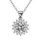 thumbnail image 1 of Collar redondo con solitario creado, corte halo, colgante redondo, collar colgante Collares y colgantes, 1 of 6