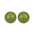 thumbnail image 4 of Zest Candle 2-Piece Ball Candles, 4-Inch, Sage Green, 4 of 4