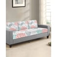 thumbnail image 2 of Teal Red Crab Coastal Couch Cushion Covers Stretch, Washable Sofa Seat Covers Individual Seat Cushion Sofa Slipcovers Summer Coral Nautical Couch Cover Furniture Protector S-2PCS, 2 of 7