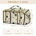 thumbnail image 4 of FORMRS Makeup Bag Travel Cosmetic Organizer for Women Fold Flat Zipper Pouch with Handle, Stripes Pattern, 4 of 8