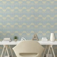 thumbnail image 3 of Retro Peel & Stick Wallpaper, Several Geometric Patterns Stars Circles Crosses And Semicircles, Self-Adhesive Living Room Kitchen Accent, 3 Sizes, Pale Taupe Blush, by Ambesonne, 3 of 6