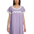thumbnail image 3 of Moomaya Womens Printed Round Neck Nursing Sleepwear Cotton Poplin Nightdress, 3 of 5