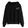 thumbnail image 1 of Women's Casual Pattern Printing Long-sleeved Drawstring Pullover Sweatshirt Top, 1 of 3