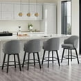 thumbnail image 2 of CHITA Modern Swivel Counter Height Bar Stools with Arm, 2 of 11