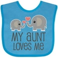 thumbnail image 3 of Inktastic My Aunt Loves Me Boys or Girls Baby Bib, 3 of 4