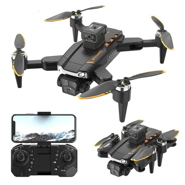 Dron con motor sin escobillas y 3 cámaras. Quadcopter FPV con WIFI 4G y seguimiento sin cabeza, retención de altitud, juguetes para evitar obstáculos, regalos para niños y adultos. Avión inteligente.