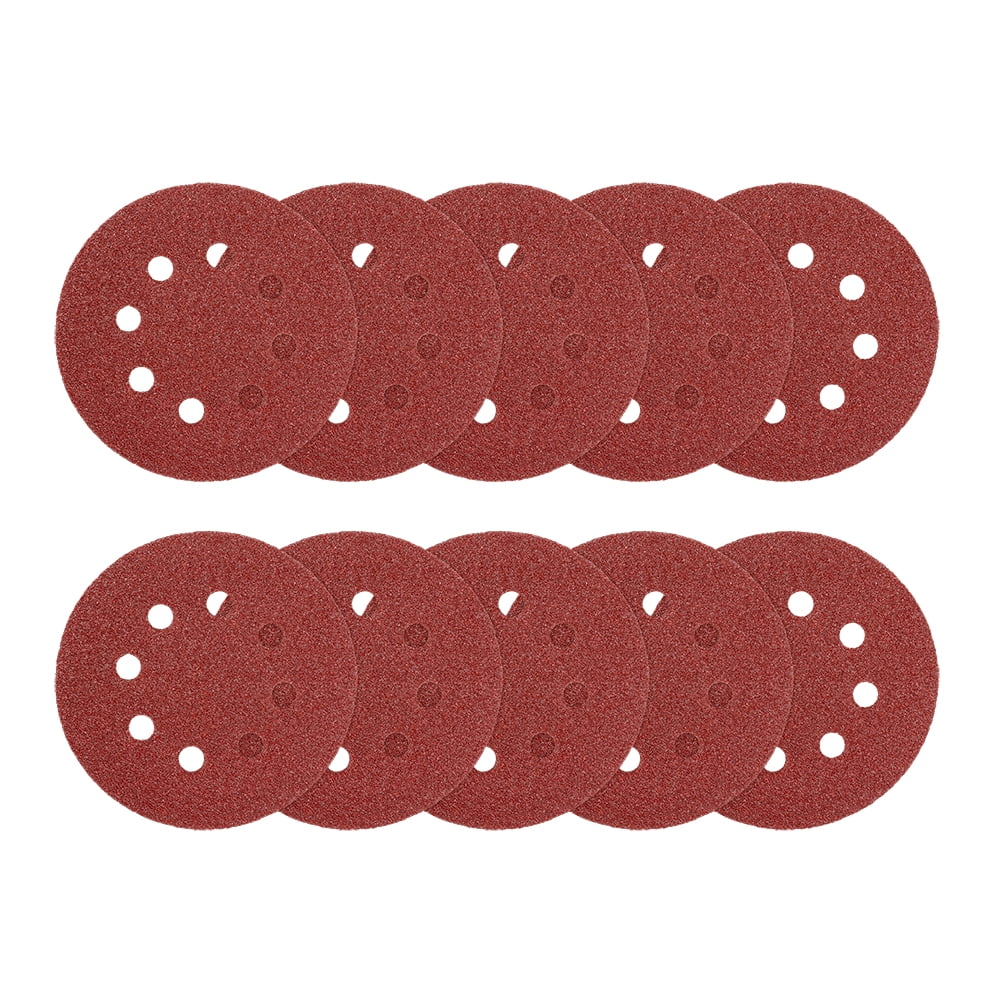 HART 10-Piece 5-Inch Hook & Loop Sanding Discs 60 Grit