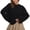 Black, variant on Oversized Sweaters for Women Fall Winter Long Sleeve Drop Shoulder Casual Crewneck Cropped Pullover Sweater Top