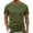 Army Green, variant on Mens Shirts Casual Lightweight Slim Fit Summer T-Shirt Comfortable Short Sleeve Side Striped Top Everyday Wear