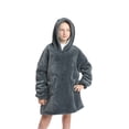 thumbnail image 2 of ZAXARRA Chandail à Capuche Universel Chaud Mode Impression Laine de Vison Vêtements de Maison, 2 of 7