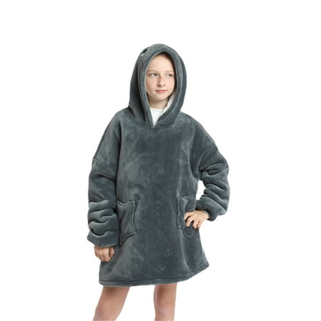 

Ma&Baby Oversized Hoodie Blanket for Women Girls Fluffy Fleece Wearable Blanket Family Matching