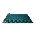 thumbnail image 2 of Ahgly Company Indoor Square Oriental Light Blue Industrial Area Rugs, 6' Square, 2 of 4