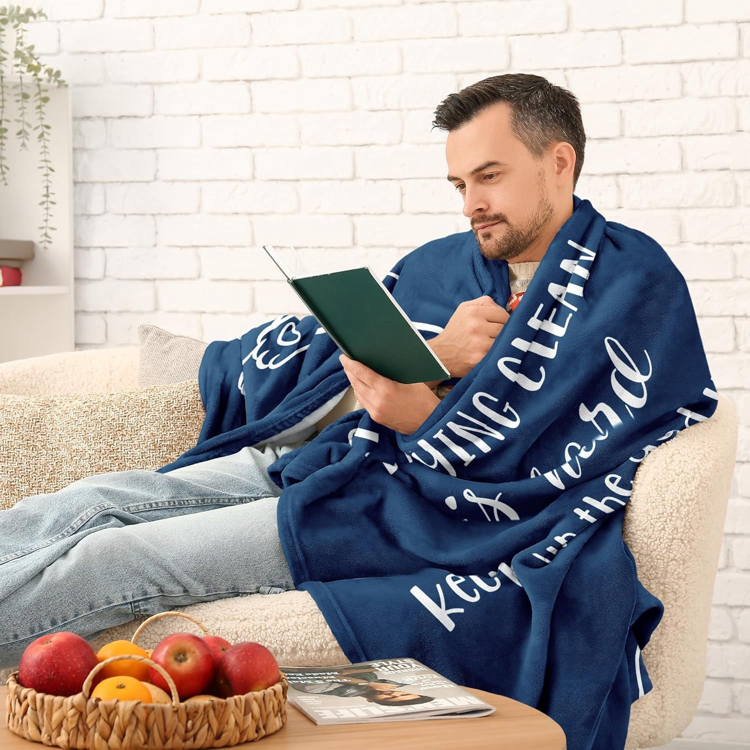 Get Well Gifts for Women/Men After Surgery, Sympathy Gift, Get Well Soon Blanket, Feel Better/Surgery Recovery Gifts for Women, After Surgery Gifts, at Least You Dont Have To Wear A Cone Throw