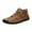 Yellow, variant on AnuirheiH Men's Shoes High-top Boots Outdoor Men's Casual Solid Color Shoes Slim Leather Shoes 4-6$ off 2nd