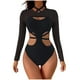 thumbnail image 2 of Trajes de baño de una pieza para mujer, moda, cómodos, bikinis, trajes de baño lisos para mujer, trajes de baño para mujer, moda playera para mujer, trajes de baño de una pieza para mujer, 2 of 7