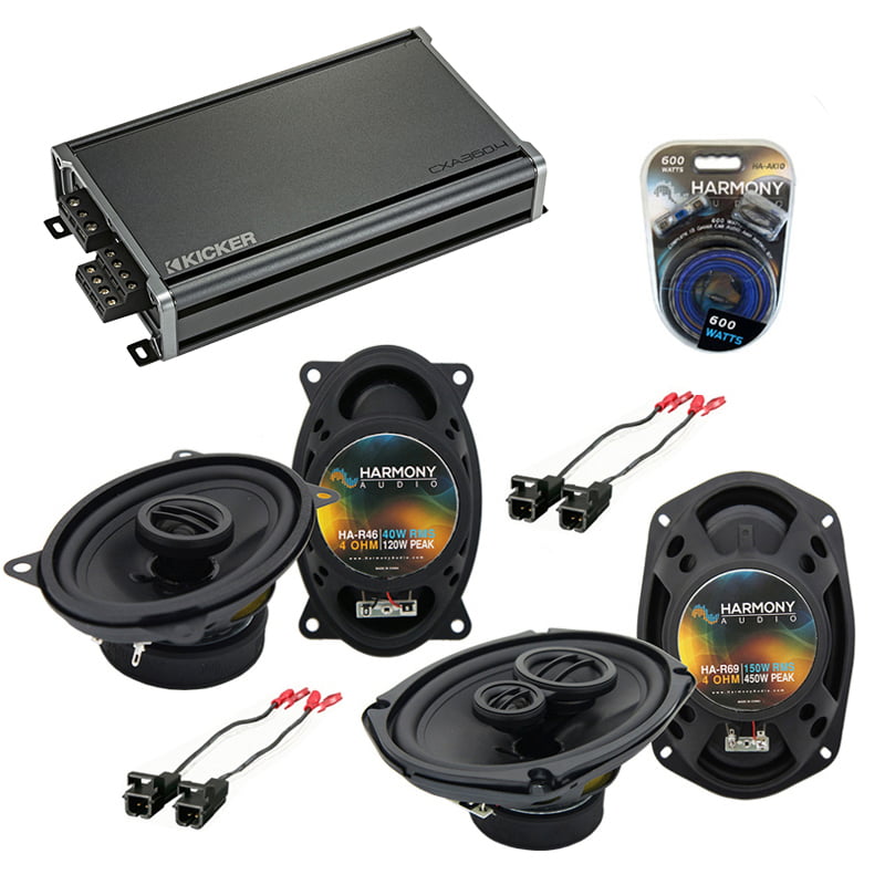 Toyota Tacoma 2005-2015 Factory Speaker Upgrade Harmony Speakers & HA-A400.4 Amp