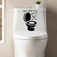 thumbnail image 1 of Jinsinto Toilet Stickers Creative Decoration Removable Stickers, 1 of 5