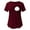 Wine, variant on Breastfeeding Shirts For Women Maternity Womens Nursing Solid Color Round Neck Short Sleeve Round Neck Breastfeeding Blouse